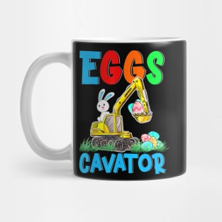 Eggs Cavator Easter Excavator Hunting Egg Kids Mug